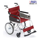 星之輪椅, 日本Miki MPTC46JL 手推輪椅, 鋁合金輪椅, 紅色坐墊