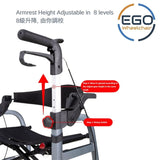 EGO AW881 助行兩用輪椅( 可作助行器，輪椅使用) 雙避震AID WALK adjust