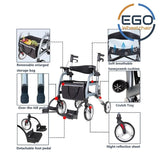 EGO AW881 助行兩用輪椅( 可作助行器，輪椅使用) 雙避震AID WALK point