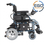 星之輪椅 EGO E12 PRO 2026 年新色款 - 輕便可摺式電動輪椅， 可升降扶手， 英國PG控制器， 側面顯示圖 