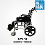 SW70_2026_ 功能型 手推輪椅右邊