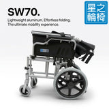 SW70_2026_black 可拆扶手，手推輪椅 FOLD RIGHT