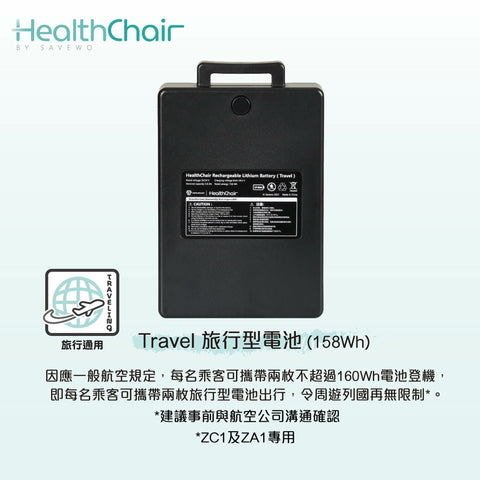 ZC1 TRAVEL 旅行型電池(158WH)